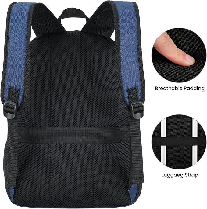 BIKROD Backpack for Boys Men, School Backpack for Teens Girls, Lightweight Casual High School Bookbag, Daily-use Travel Laptop Backpack Fits 15.6 Inch Notebook
