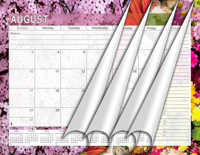 2026-2027 Academic Year 12 Months Student Calendar/College Planner for 3-Ring Binder, Desk or Wall -School Supplies - Made in USA (Edition #021)