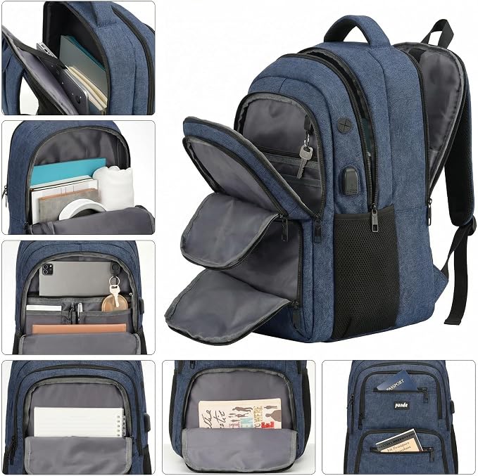 Paude Laptop Backpack,School Backpack Large Bookbag for Teens Adults Men,Lager Backpack for High School College Students Back Pack,Waterproof