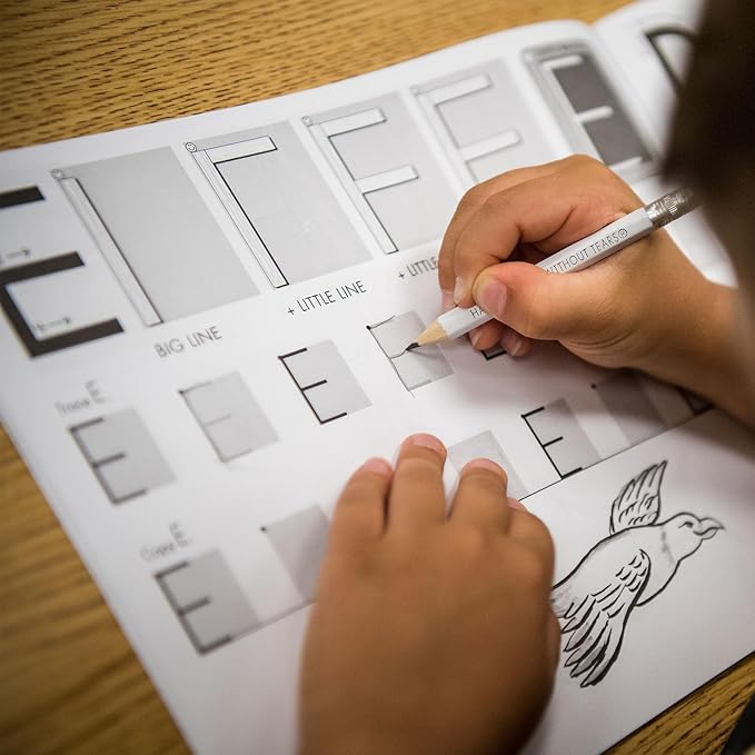 Learning Without Tears, Kick Start Kindergarten, Age 4+, Pre-K and TK, Student Workbook, Handwriting Practice, Writing Book, School & Home, Language Arts, Tutoring
