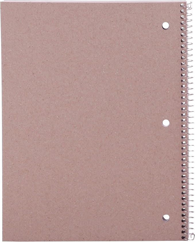 Mintra Office Spiral Notebooks, Wirebound, Journals for School, Work, Business, Aesthetic Stationery, Writing Pads, Teacher & Student Supplies (6, Pastel, Wide)