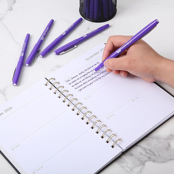 Mr. Pen- Felt Tip Pens, 36 Pack, 0.7 mm, Purple Felt Tip Pens Bulk, Fast Dry, No Smear, Planner Markers for Underlining, Writing, Drawing, Journaling Supplies