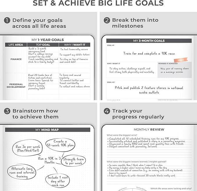Clever Fox Planner PRO Dated (Jan 2026–Jan 2027) Weekly & Monthly Life Planner to Increase Productivity, Time Management and Hit Your Goals – Organizer, Gratitude Journal – A4 Size (Black)