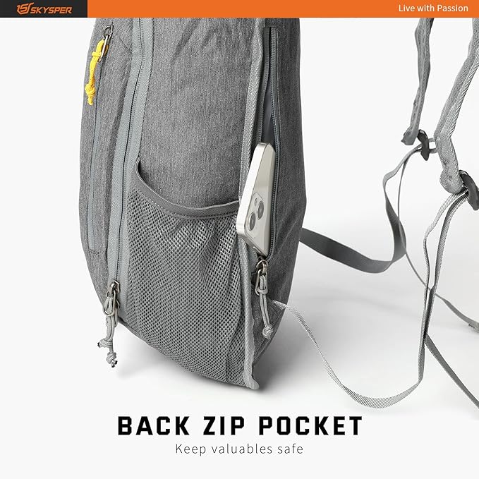 SKYSPER Small Daypack 10L/15L/20L Hiking Backpack Packable Lightweight Travel Day Pack for Women Men
