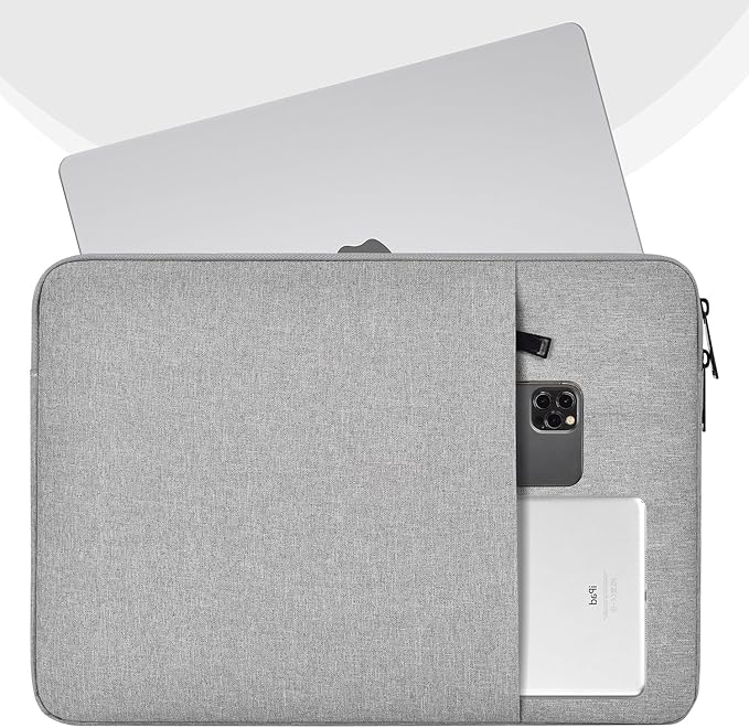17 inch Laptop Sleeve Case for HP 17.3 Laptop, Pavilion 17, Envy 17, ASUS Vivobook 17, Acer Chromebook 17, Dell Inspiron 17, Lenovo IdeaPad 17, Water-Resistant 17.3 Computer Carrying Bag(Grey)