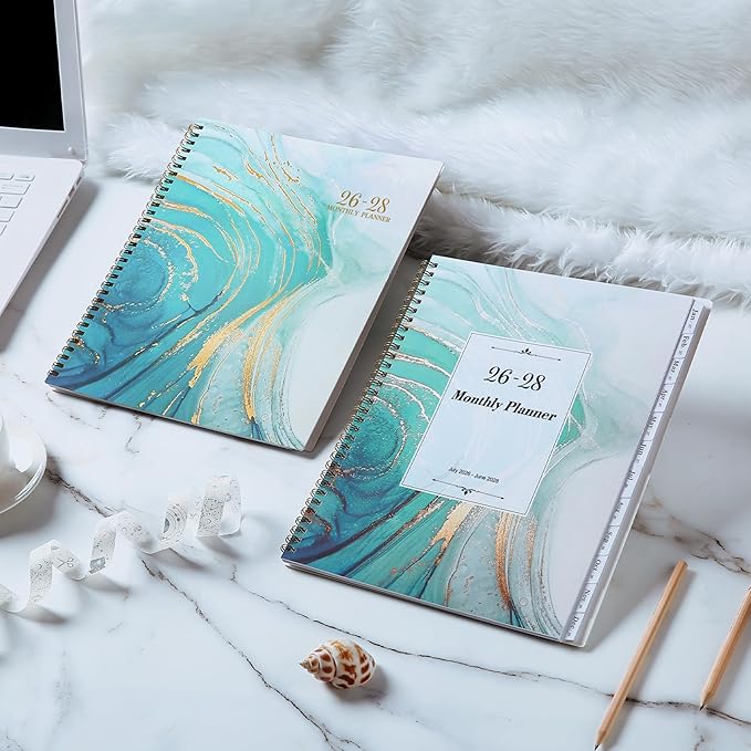 2026-2028 Monthly Planner/Calendar - July 2026 - June 2028, 9" x 11", 2026-2028 Calendar Spiral Bound, 2 Year Monthly Planner with Tabs