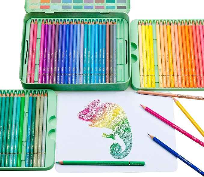 KALOUR PDAS 72+2 Count Macaron Pastel Colored Pencils for Adult Coloring Books, Artists Soft Core, Ideal for Drawing Blending Shading, Coloring Pencils Set Gift for Adults Beginners