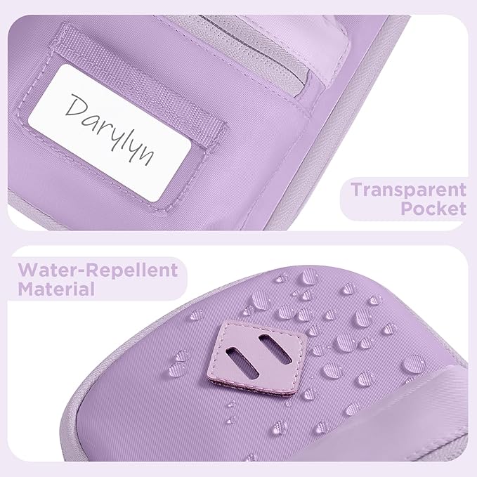 Large Capacity Pencil Case, Mini Backpack Pencil Case, Storage High Capacity Bag Pouch Holder Marker Pen Organizer, for Student, Teen Girls, Adults (Purple)