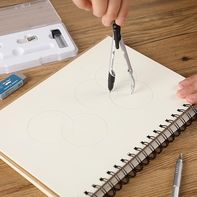 Mr. Pen- Convertible Compass, Extra Lead Refills, Compass Geometry Tool, Compass Drawing Compass, Geometry Compass, Math Compass, Drafting Compass Math, Drafting Tools, Math Compass for Geometry
