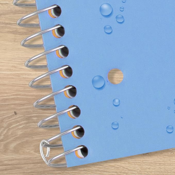 Five Star Spiral Notebook + Study App, 1 Subject, College Ruled Paper, 8.5" x 11", 100 Sheets, Blue (Color May Vary) (72565)