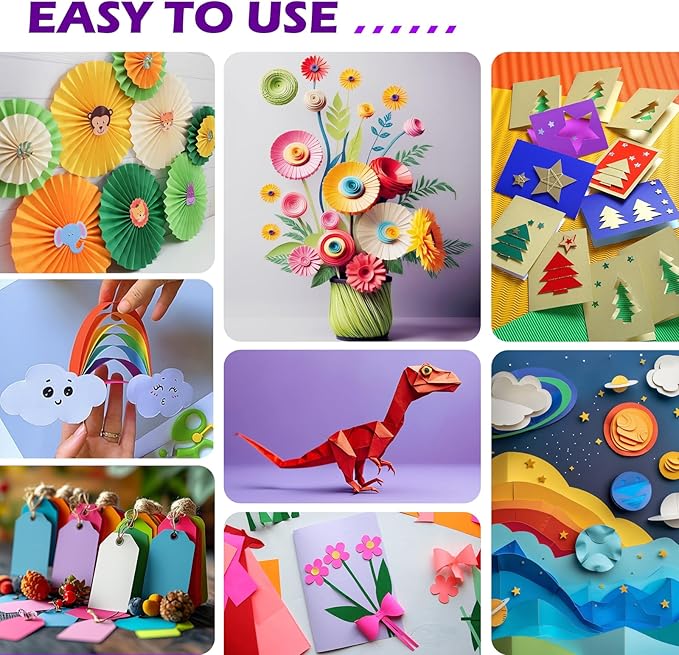 160 Sheets 8.5" X 11" Colored Cardstock, 80 Assorted Colors 180 GSM/65 LB Construction Paper Card Stock Printer Paper for Printing, Card Making, DIY Crafts, Kids School Supplies,Party Decorations