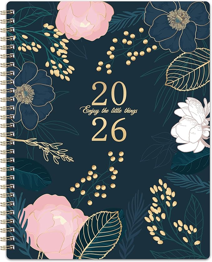 2026 Planner - Planner 2026, January - December 2026, Weekly and Monthly Planner, 9'' x 11", 2026 Calendar Planner, Monthly Tabs, Twin-wire Binding, Back Pocket, Holidays