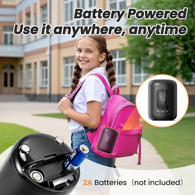 deli Electric Pencil Sharpener,3 Sharpness Modes,Battery Operated(6.5-8mm)