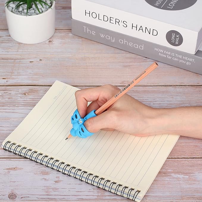 KOABBIT 8 Packs Pencil Grips Pencil Grips for Kids Handwriting for Toddlers & Preschoolers, Pencil Holder Grip Posture Correction Training Writing Aid.