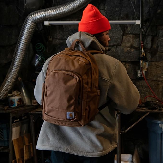 Carhartt 25L Classic Laptop Backpack, Durable Water-Resistant Pack W/ 17" Laptop Sleeve and Multiple Organizational Compartments, Mossy Oak Bottomlands