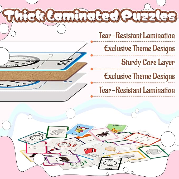 4 Set in 1, 144 Pcs Flash Cards for Toddlers 1-3, Word-Picture Recognition - Telling Time, Animal, Shape, Body Parts Flashcards for Toddler 1-3, Flash Cards for Toddlers 1-3