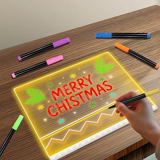 12 Colors Liquid Chalk Markers for LED Note Board, Neon Paint Markers for Light Up Drawing Board Acrylic Calendar Planning Board Windows, Wet or Dry Erase Markers Fine Tip