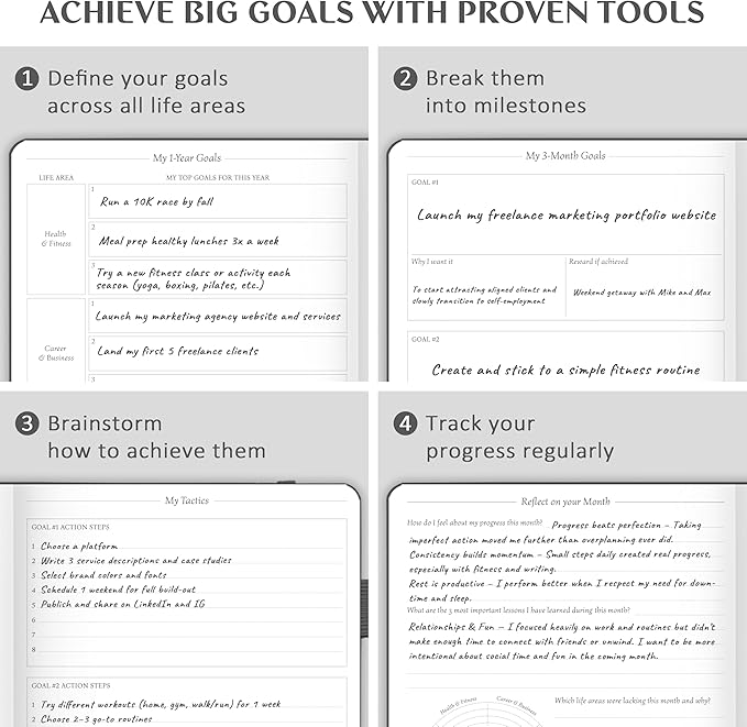 Legend Planner Jan 2026 – Jan 2027 Dated Weekly & Monthly Planner to Hit Your Goals, Increase Productivity & Live Happier. Organizer Notebook & Productivity Journal. A5 Hardcover (Mystic Gray)