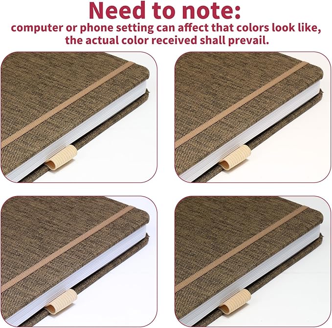 Vienrose 8.3"x8.3" Sketch Books, Linen Cover Hardbound Sketching Book with Acid-Free Paper, Drawing Pad for Kids, Beginners & Professionals, Art Supplies for Adults & Students(Brown, 60 Sheets)