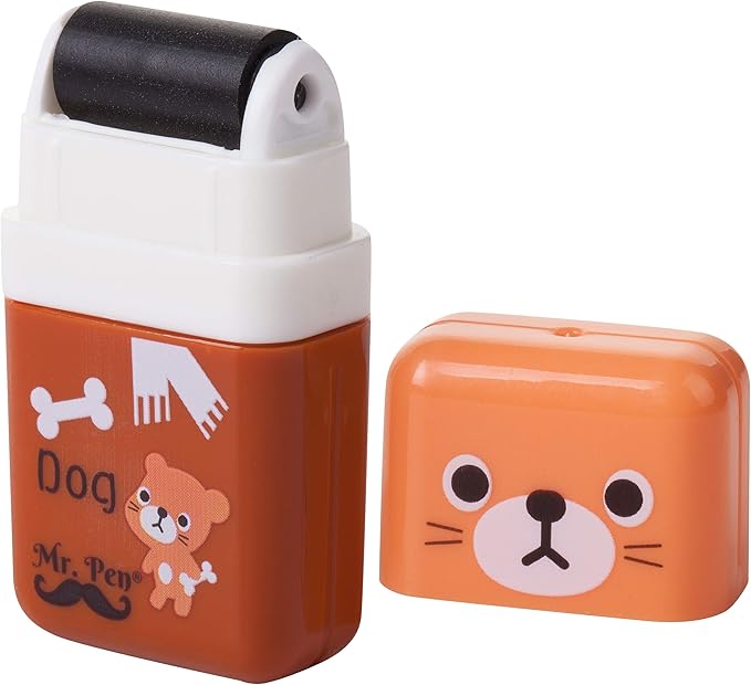 Mr. Pen- Eraser with Cover and Roller, 6 Pack, Animal Theme, Cute Erasers for Kids