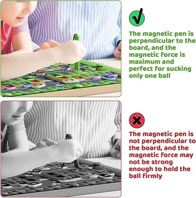 zhiwuzhu Magnetic Alphabet Maze,Montessori Toys,Alphabet Puzzle Toddler Toys for Ages 2-4,Sensory Toys Fine Motor Skills,Birthday Gifts for Kids
