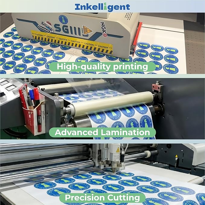 Custom Name Stickers 5-Pack 1" for Water Bottles | Waterproof Personalized Vinyl Name Labels for Laptops, Cups, Daycare and School; Auto-Adjusting Length, Residue-Free Removal
