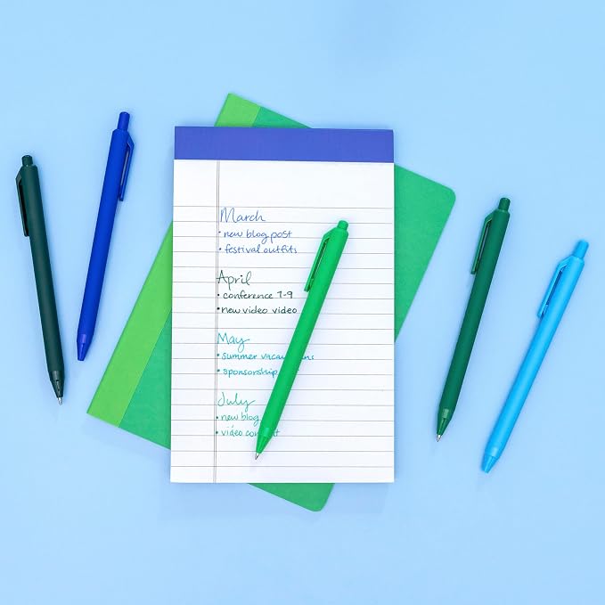 PAPERAGE Gel Pens With Retractable Medium Point (0.7mm), 20 Pack Colored Gel Pens, Assorted Colors, Smooth Writing Pens For Journals, Notebooks, Note Pads, Drawing, Office & School Supplies