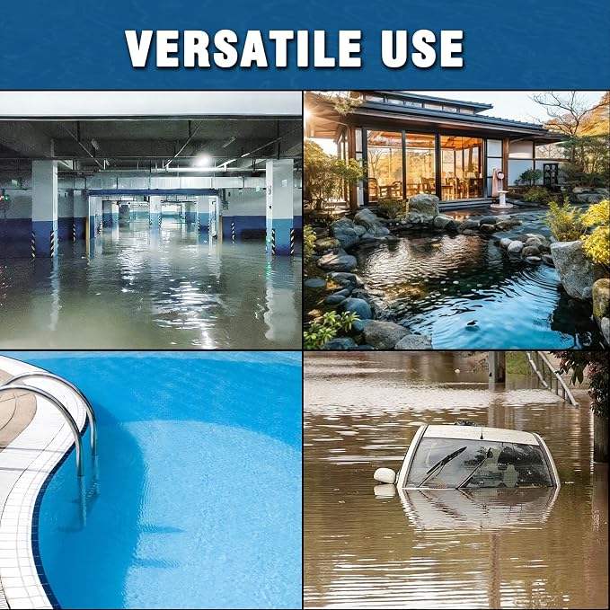 1.5HP 4000GPH Submersible Sump Pump Clean/Dirty Water Pump