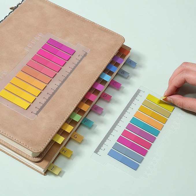 Mr. Pen- Colorful Sticky Tabs, 1600 pcs, Translucent Page Markers, Water-Resistant Book Tabs for Annotating, Bible Study, Planning, Indexing & Document Organization