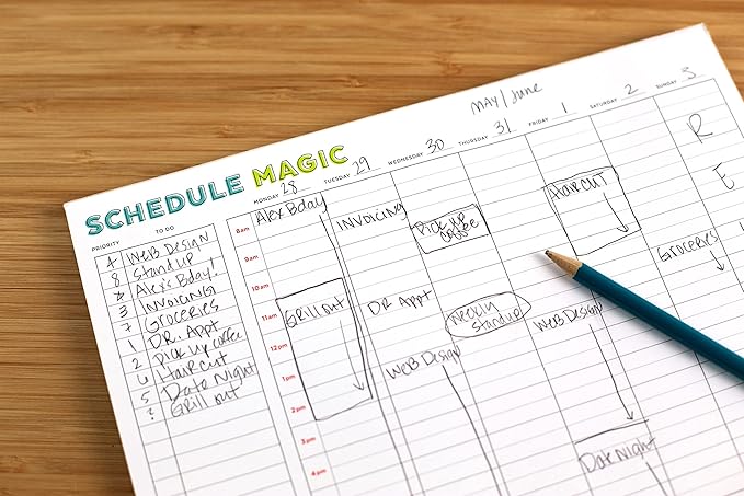 Schedule Magic Time Blocking Planner (Weekly)