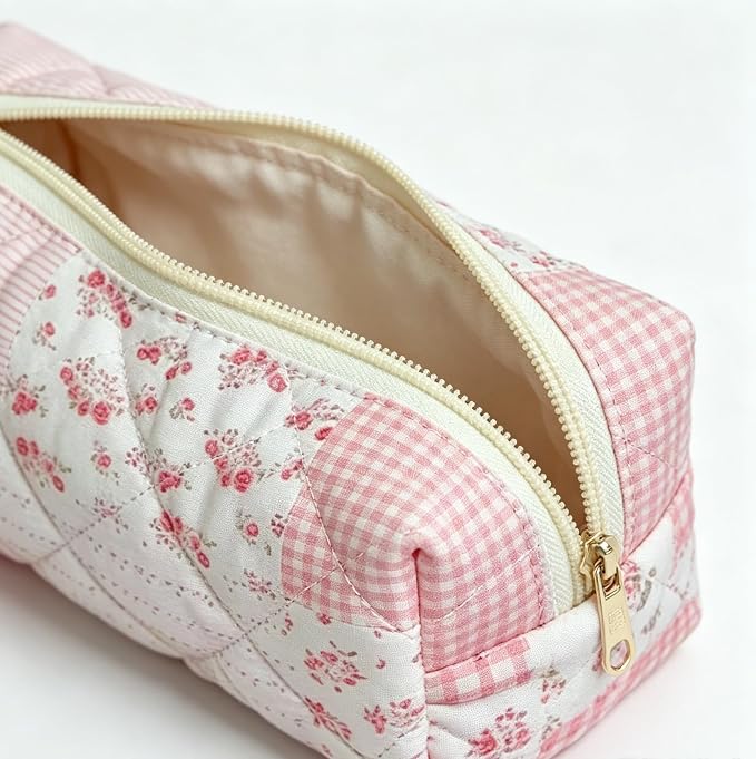 Pencil Case, Pencil Pouch for Women, Pencil Case Small, Pencil Pouch Aesthetic (Trend floral pink)