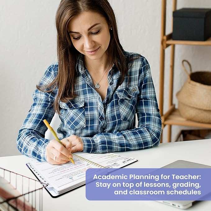 Planner 2026–2027, Weekly & Monthly Academic Organizer for School Year, Jul 2026–Jun 2027, Hardcover Planner with Tabs, Back to School Essential, 6.3" x 8.5", Quiet Meadow