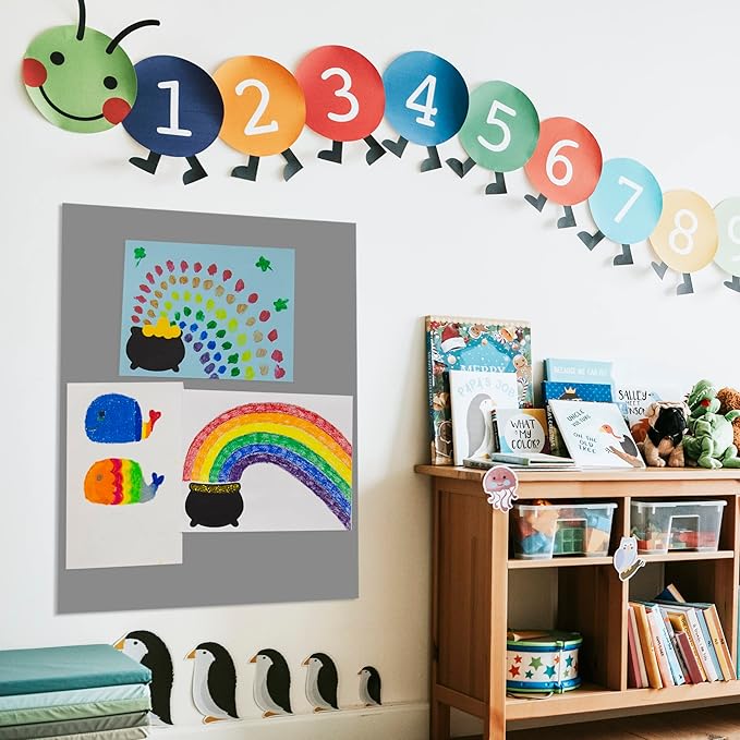 BAZIC Products Foam Board 20" X 30" Slate Gray, Colored Foam Boards 3/16 Inch Thickness, 4 Count, Presentation Signboards School Craft Project Framing Display