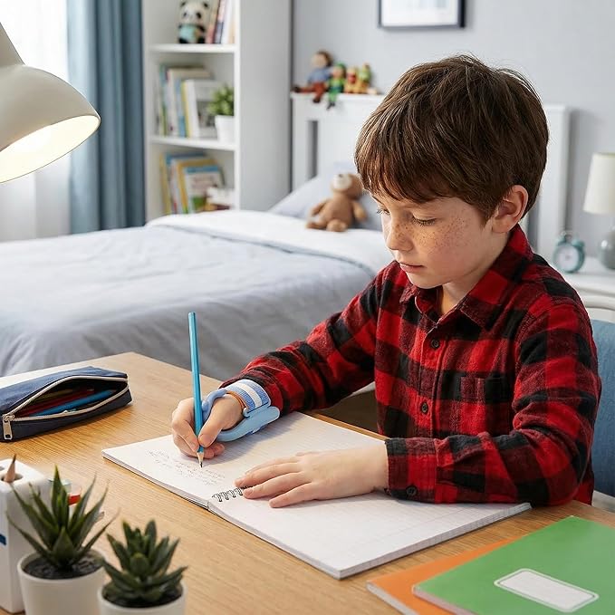 Pencil Grip for Kids Handwriting - Adjustable Anti-Hook Wrist Correctors for Children Students Pen Holding Trainer Toddler Finger Grips for Pencils Writing Posture Training Gripper Aid Tool
