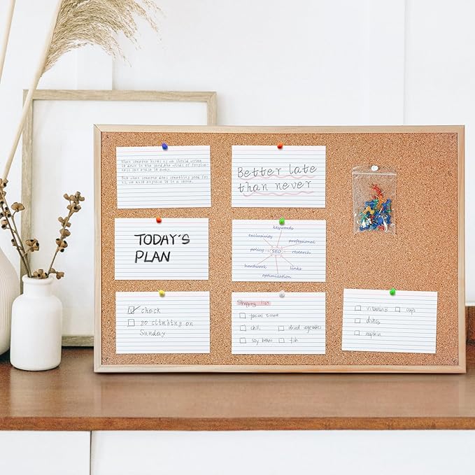 White 5x8 Index Cards Ruled 300PCS, Goefun Flashcards, Notecards for Studying, Recipes, Memo Cards, Office Supply, DIY, Presentation