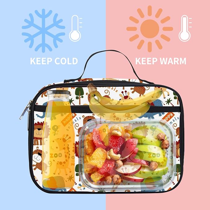 rickyh style Kids Insulated Lunch Box Thermal School Cooler hot Bag for Child