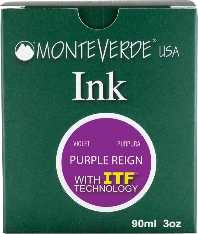 Monteverde USA Ink with ITF Technology, 90 ml Purple Reign (G308PL), 1 Count (Pack of 1)