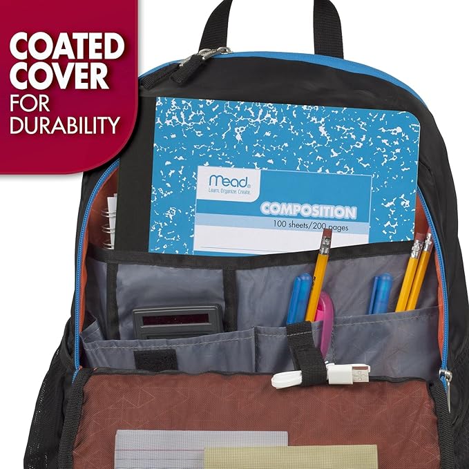 Mead Composition Notebook, Wide Ruled Paper, 7-1/2" x 9-3/4", 100 Sheets, Purple Marble (09918BA7)