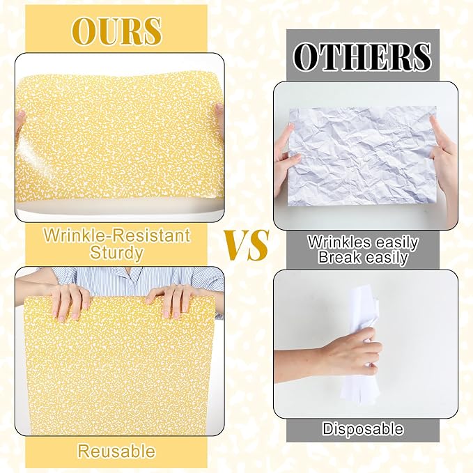 Yellow Composition Bulletin Board Roll Non-Woven Fabric Poster 15.7" x20ft