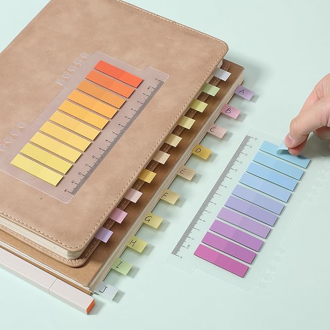 Mr. Pen- Colorful Sticky Tabs, 1600 pcs, Translucent Page Markers, Water-Resistant Book Tabs for Annotating, Bible Study, Planning, Indexing & Document Organization