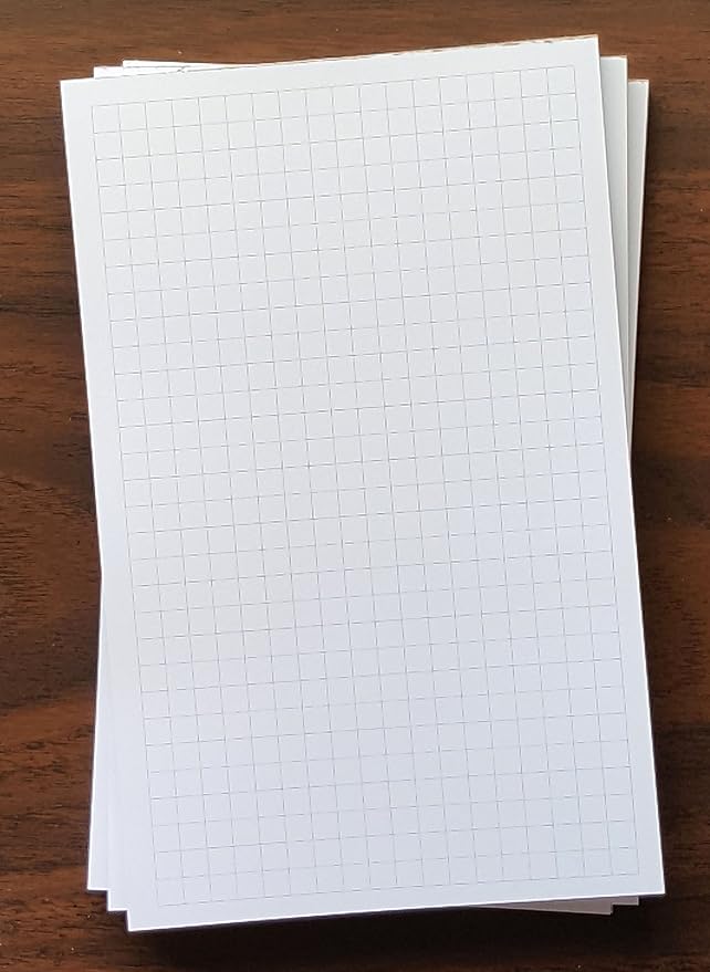Graph Pads, 1/4” Spacing, Quantity 3, 50 Sheets, 5” x 8”.