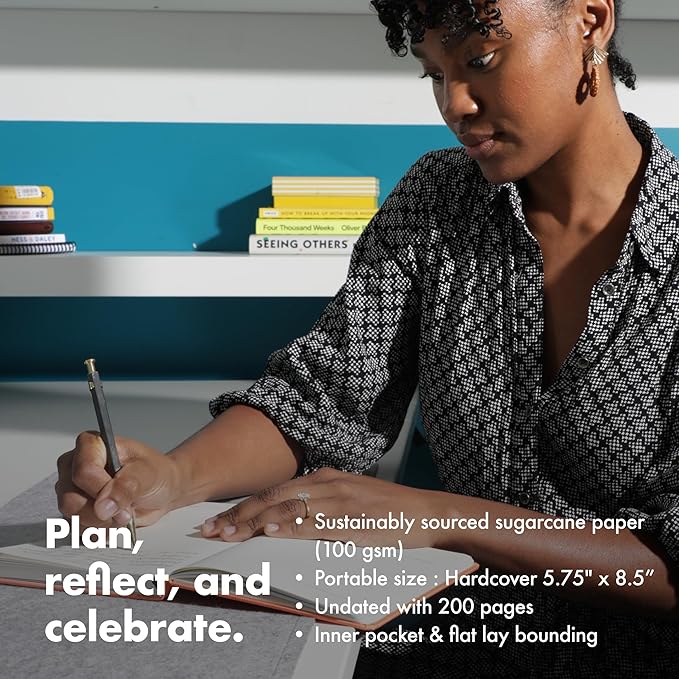 BestSelf 13-Week Self Journal & Goal Planner โ Undated Daily ADHD-Friendly Journal for Men & Women | Productivity, Gratitude, Reflection & Habit Tracker | 2026 Life Organizer with Prompts, Black