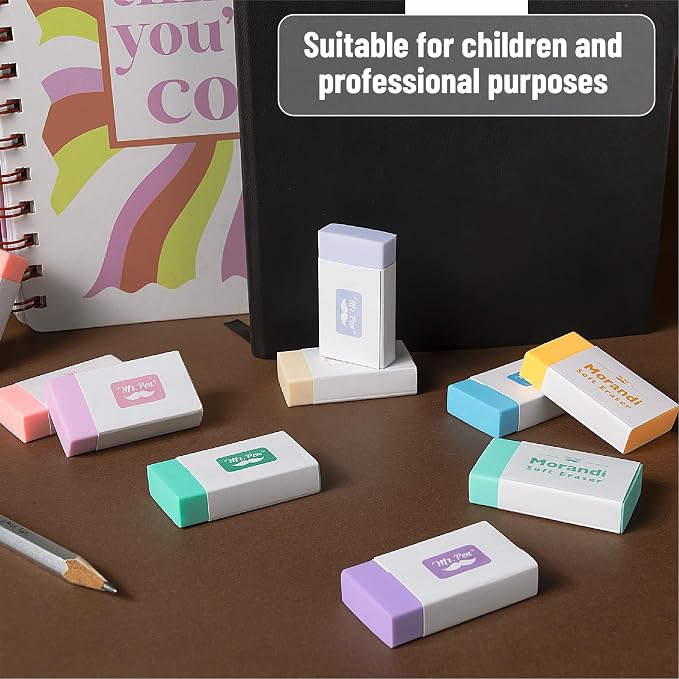 Mr. Pen- Erasers Bulk, 20 Pack, Large Block Erasers for School, No Smudge