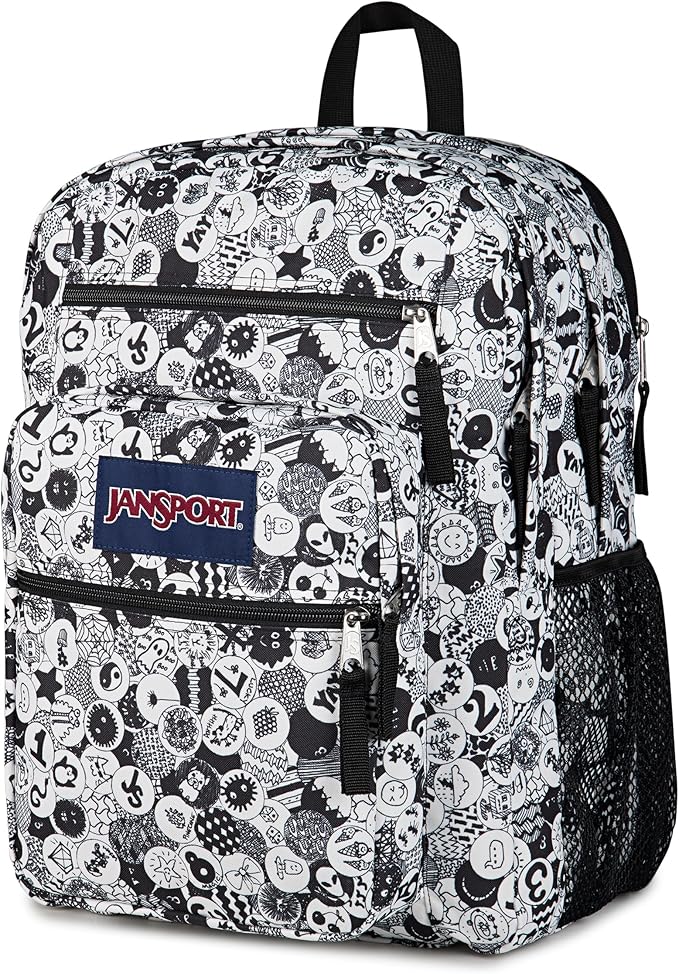 JanSport Laptop Backpack - Computer Bag with 2 Compartments, Ergonomic Shoulder Straps, 15” Laptop Sleeve, Haul Handle - Doodle Dots
