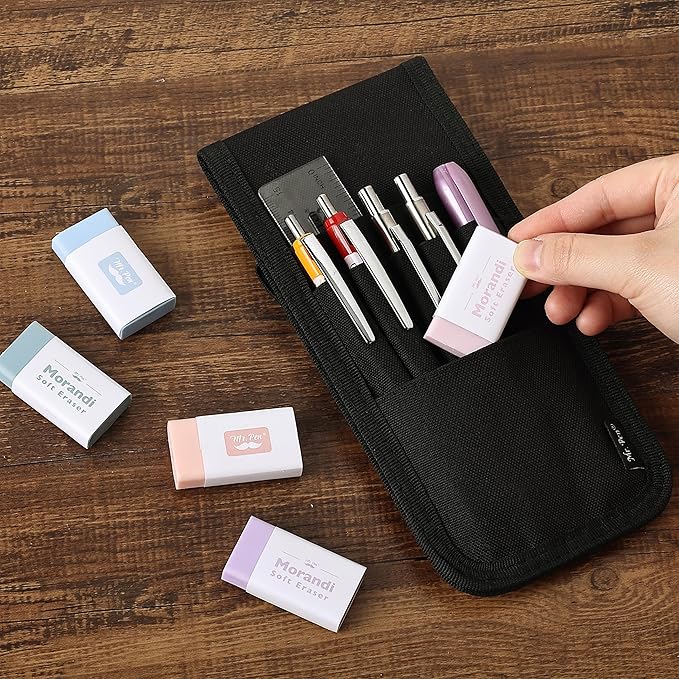 Mr. Pen- Pencil Eraser, 10 Pack, Morandi Colors, Large Latex Free Block Erasers for School, Office, Art Sketching, Homework, Exams, Clean Smudge-Free Correction
