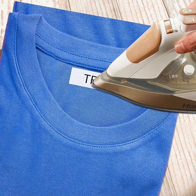 Tatuo 200 Pieces Iron on Name Labels for Clothing with Fabric Marker (Pack of 2)