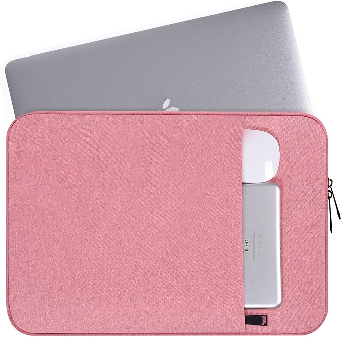 17.3 Inch Laptop Case Sleeve for 2026 2025 HP Laptop 17, Envy 17, Pavilion 17, OmniBook 7, ASUS Vivobook 17, Shockproof Water-Resistant Computer Bag w/Accessory Pocket -Pink