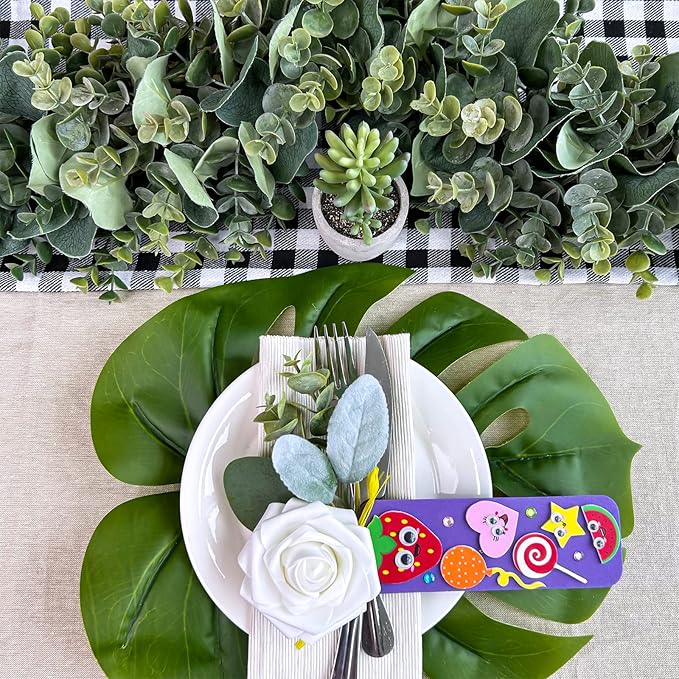 Winlyn 36 Sets Summer Crafts Kits DIY Whimsical Bookmarks Decorations Art Sets Fruits Treats Animals Sun Rainbow Foam Stickers for Kids Classroom Activities Reading Rewards Birthday Camp Party Favors
