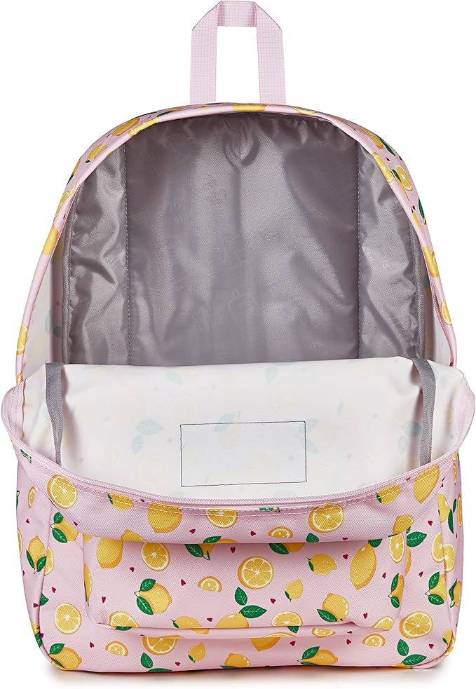 JanSport SuperBreak One Backpack - Durable, Lightweight Bag with 1 Main Compartment, Front Utility Pocket with Built-in Organizer, Premium Backpack, Lemonade Stand