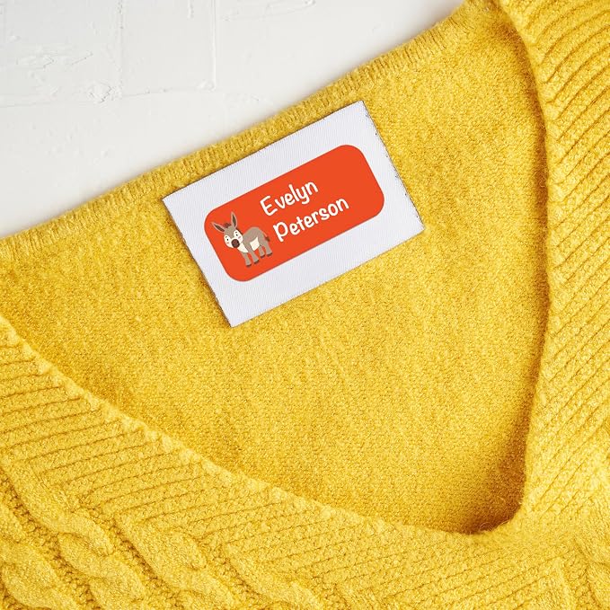 Personalized Waterproof Name Labels for Kids | Optional Packs 50, 150, 230 Labels | Custom Name Stickers for Kids' Clothing Tag, Water Bottle, Lunch Box, Customize Kid Name Label for Daycare Farm